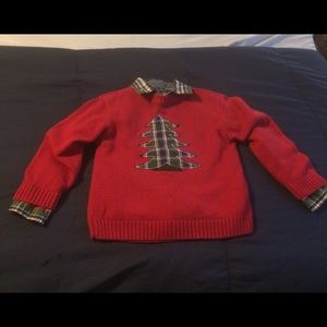 JKhaki button up/ sweater set